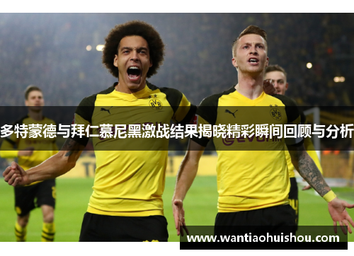 多特蒙德与拜仁慕尼黑激战结果揭晓精彩瞬间回顾与分析